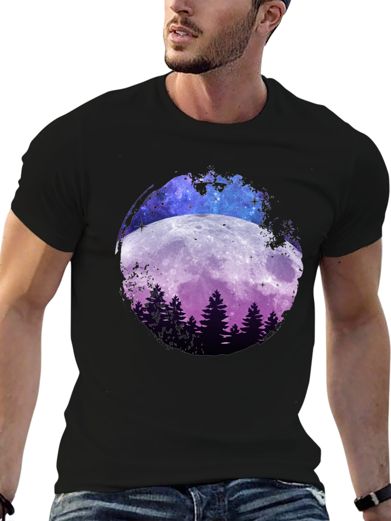 Moonlit Forest Graphic T-Shirt