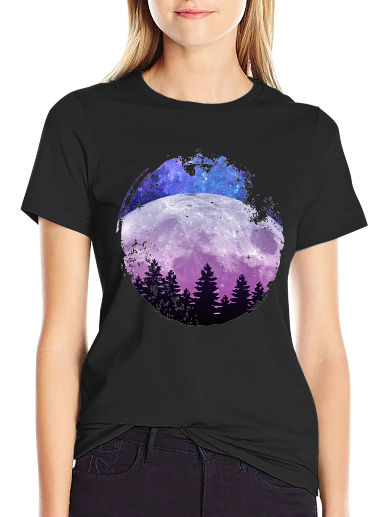 Moonlit Forest Graphic T-Shirt