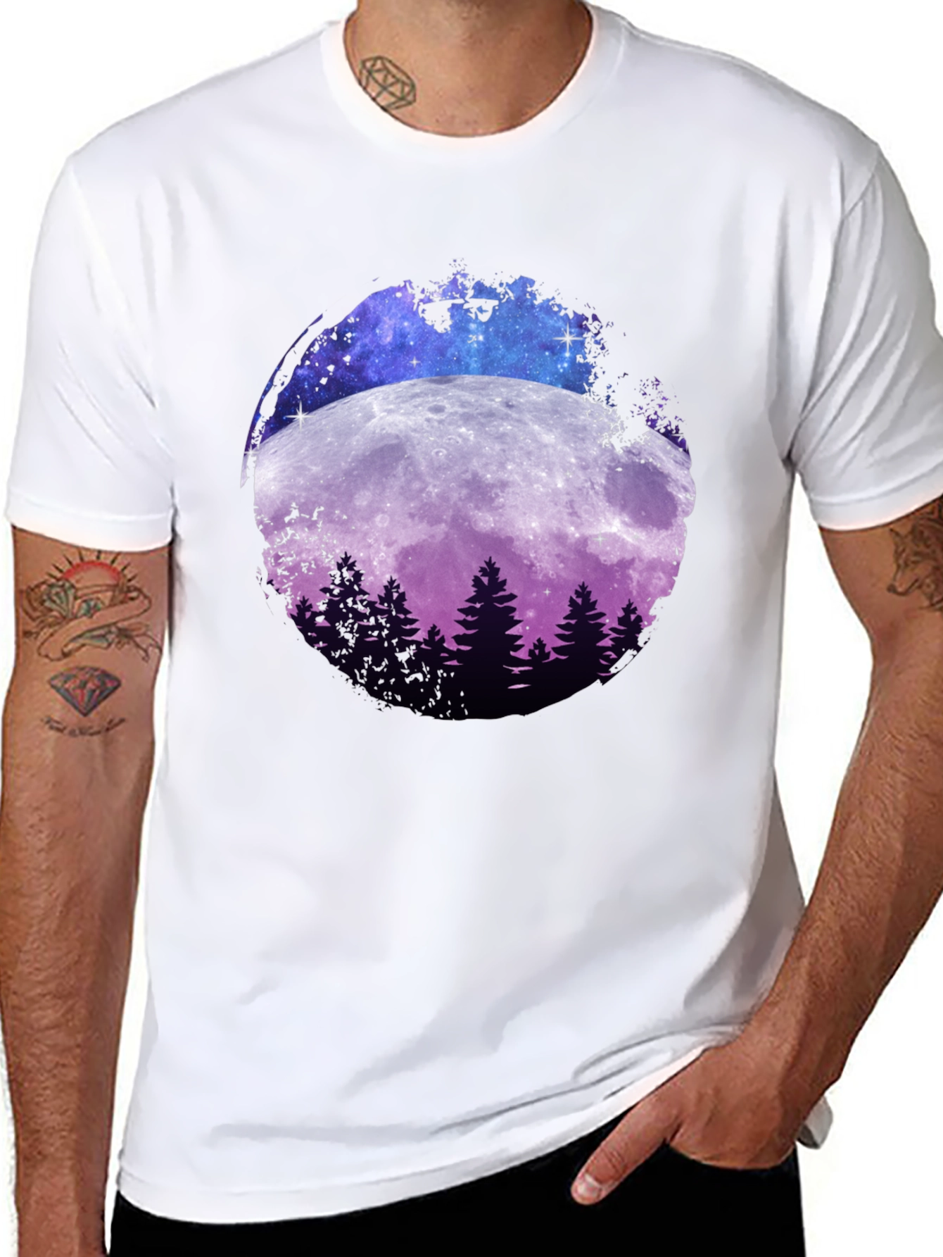 Moonlit Forest Graphic T-Shirt