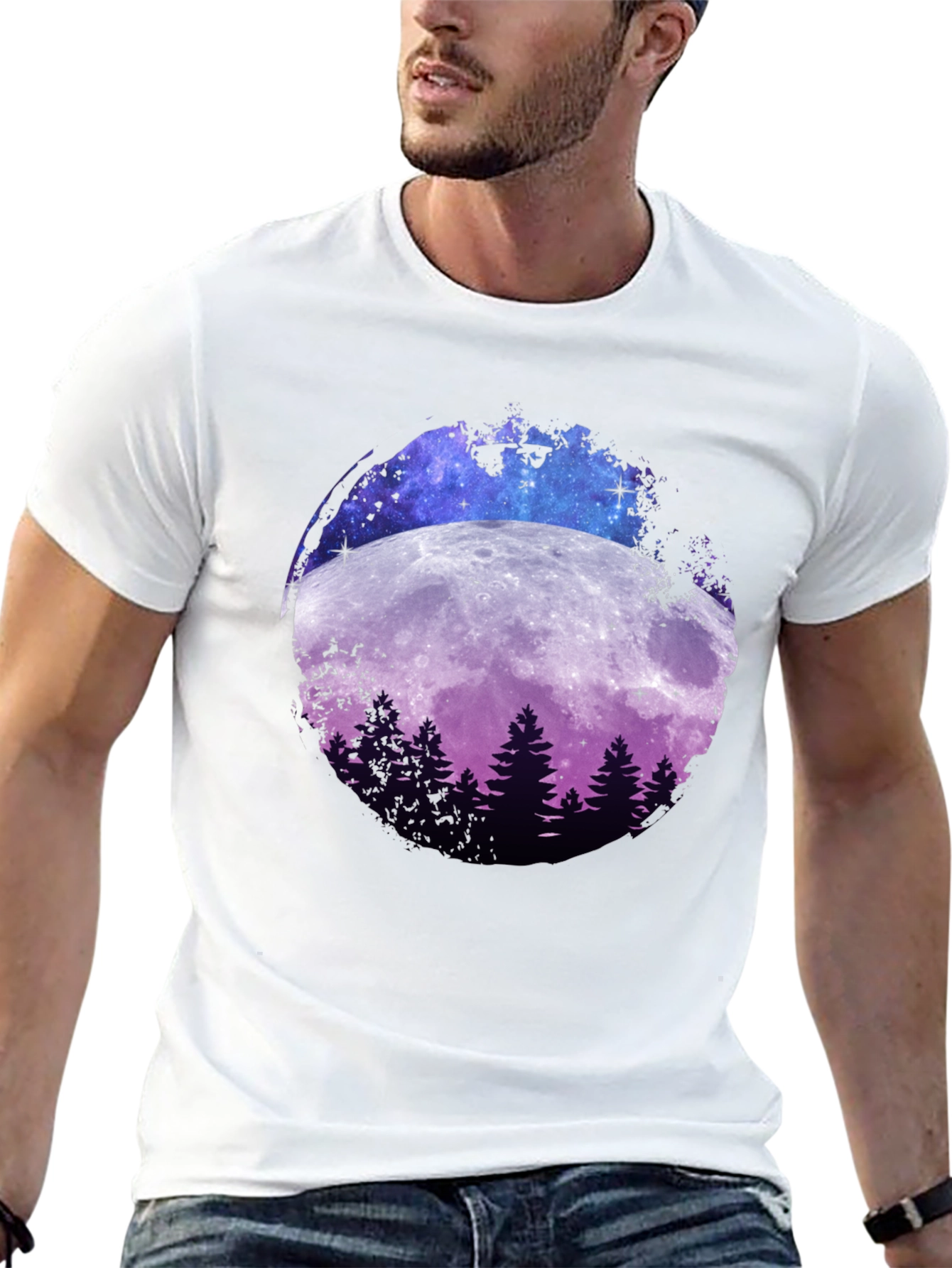 Moonlit Forest Graphic T-Shirt