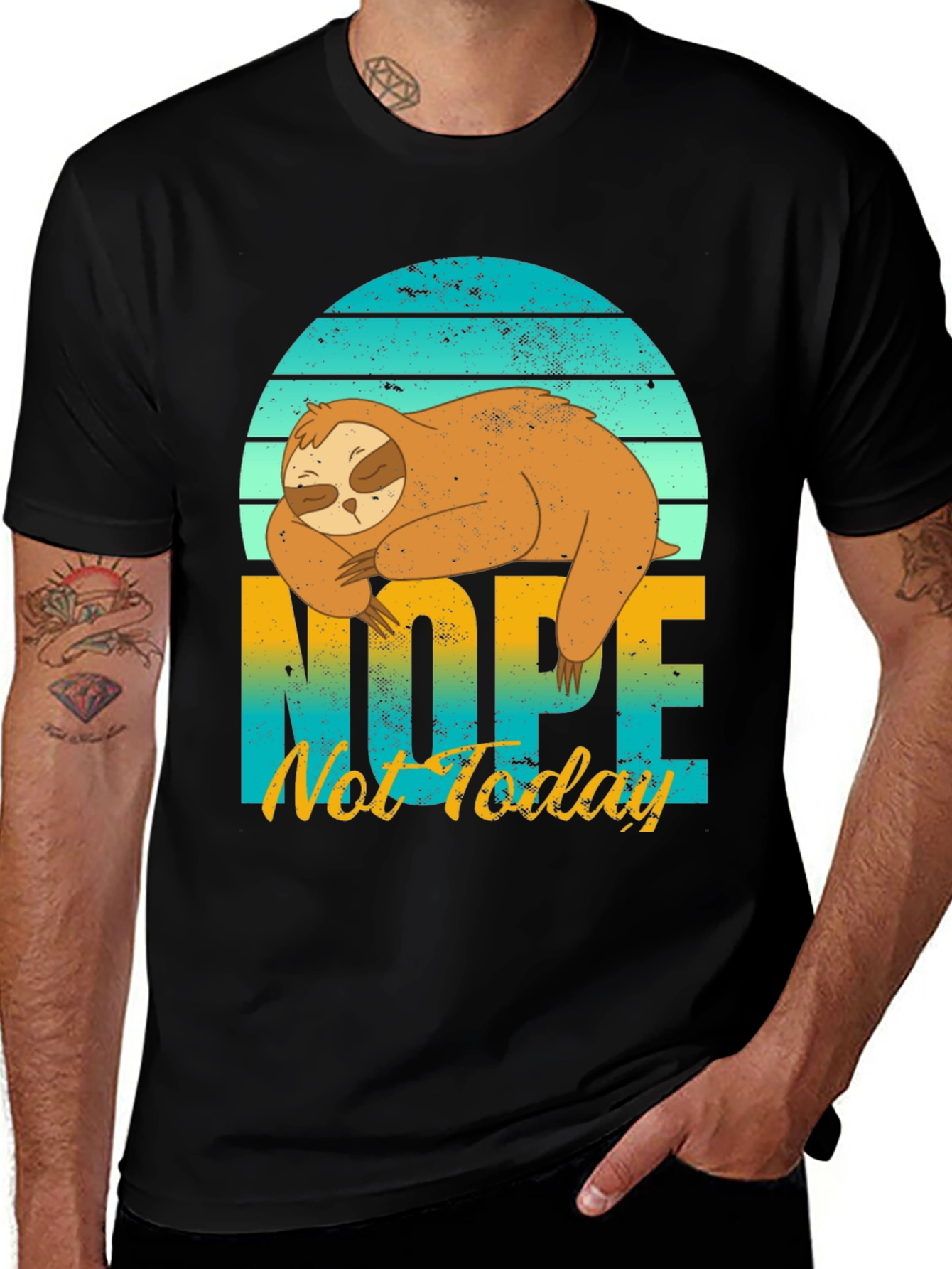 Sloth Nope Not Today Graphic Tee