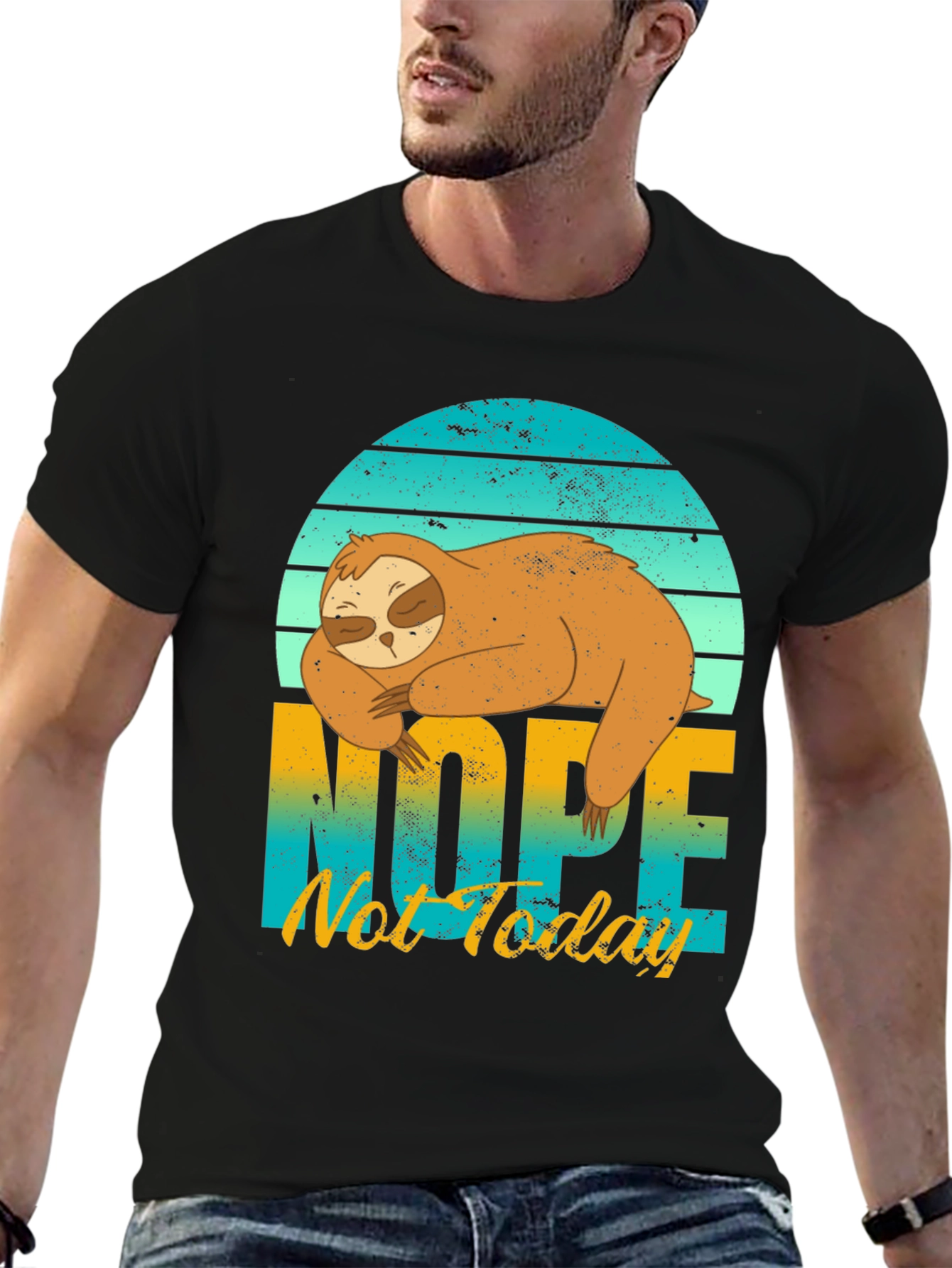 Sloth Nope Not Today Graphic Tee