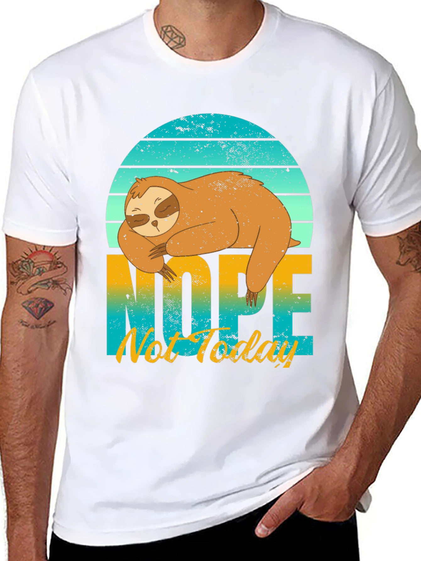 Sloth Nope Not Today Graphic Tee