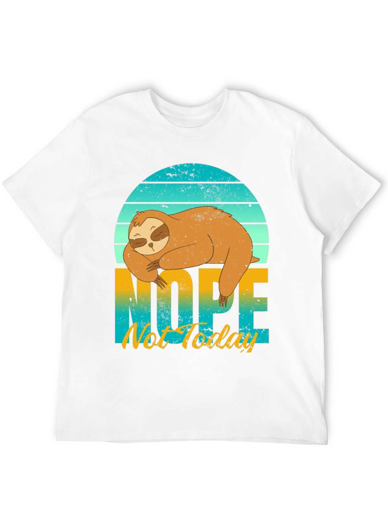 Sloth Nope Not Today Graphic Tee