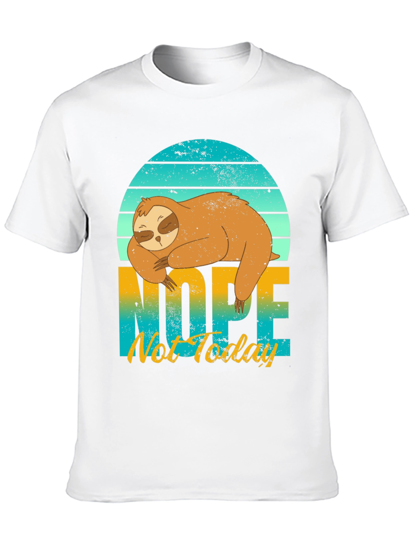 Sloth Nope Not Today Graphic Tee