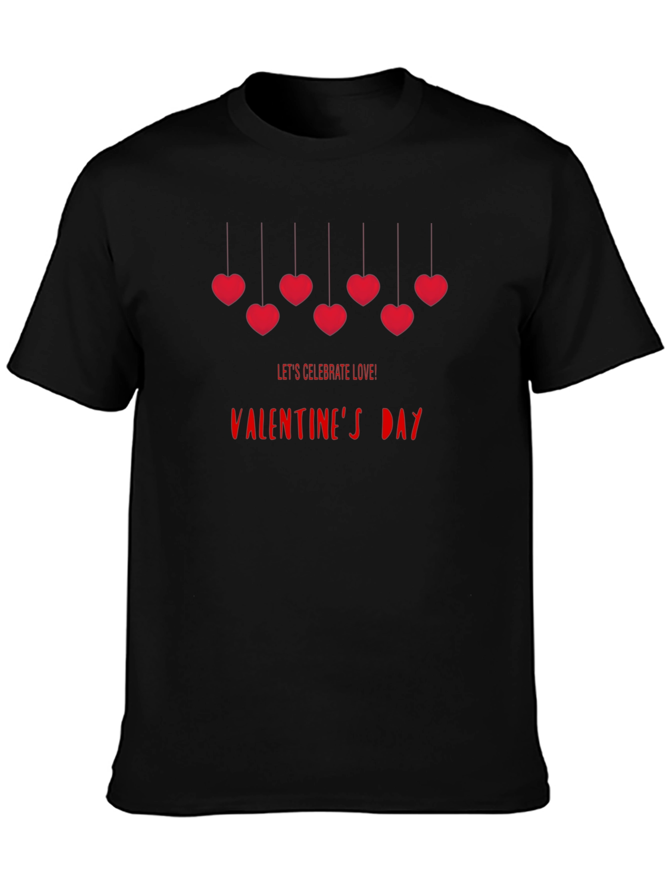Valentines Day Love T-Shirt - Black