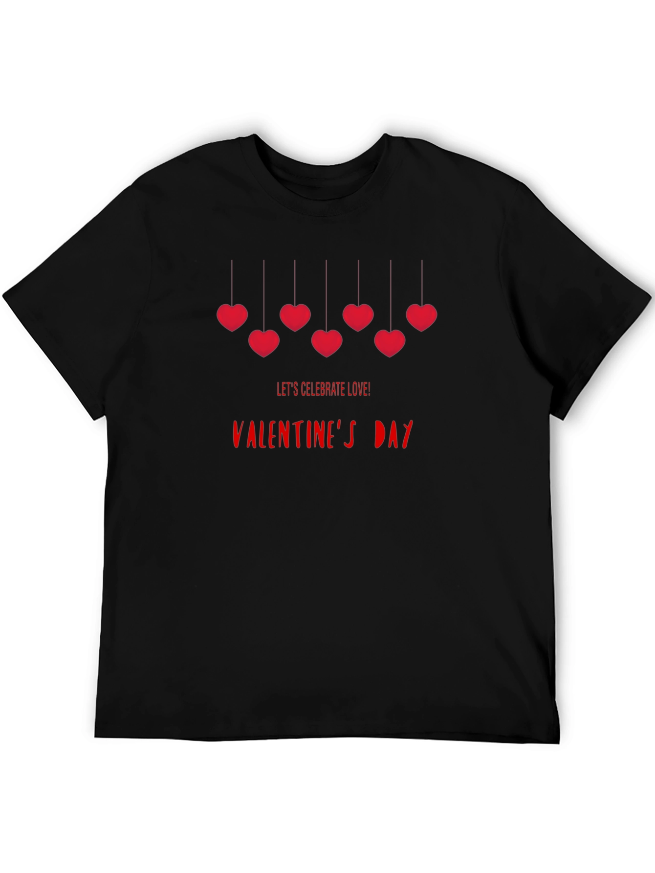 Valentines Day Love T-Shirt - Black