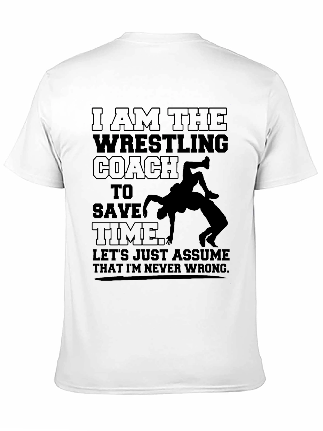Wrestling Coach Novelty Graphic T-Shirt