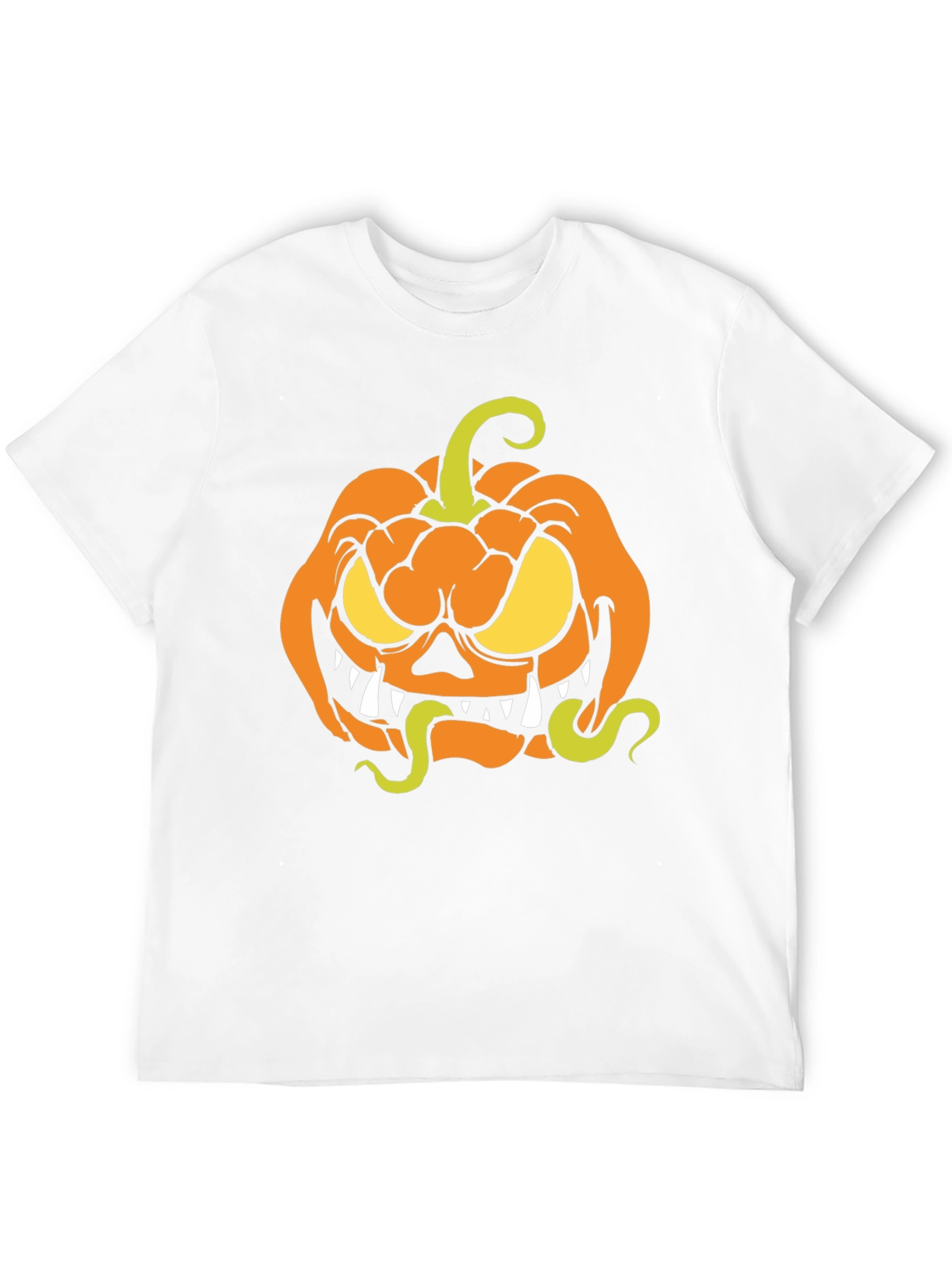 Halloween Pumpkin T-Shirt - Spooky Cartoon Design