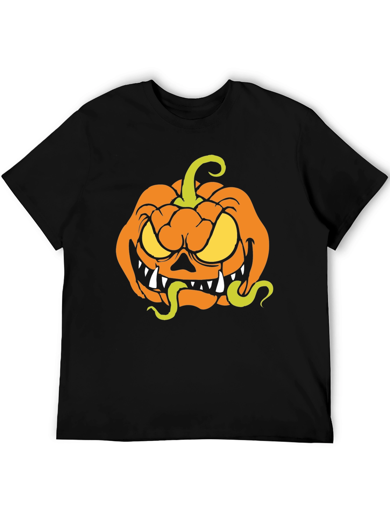 Halloween Pumpkin T-Shirt - Spooky Cartoon Design