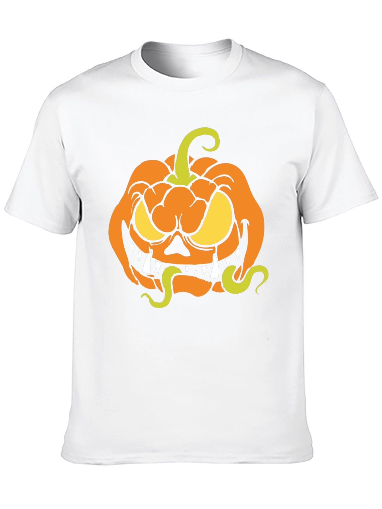 Halloween Pumpkin T-Shirt - Spooky Cartoon Design