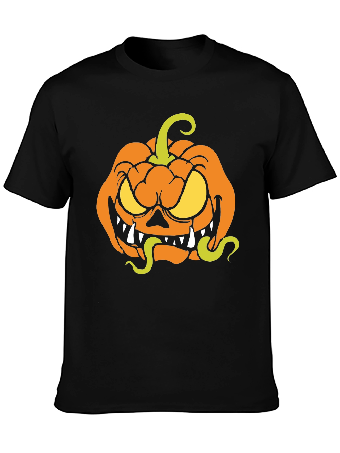 Halloween Pumpkin T-Shirt - Spooky Cartoon Design