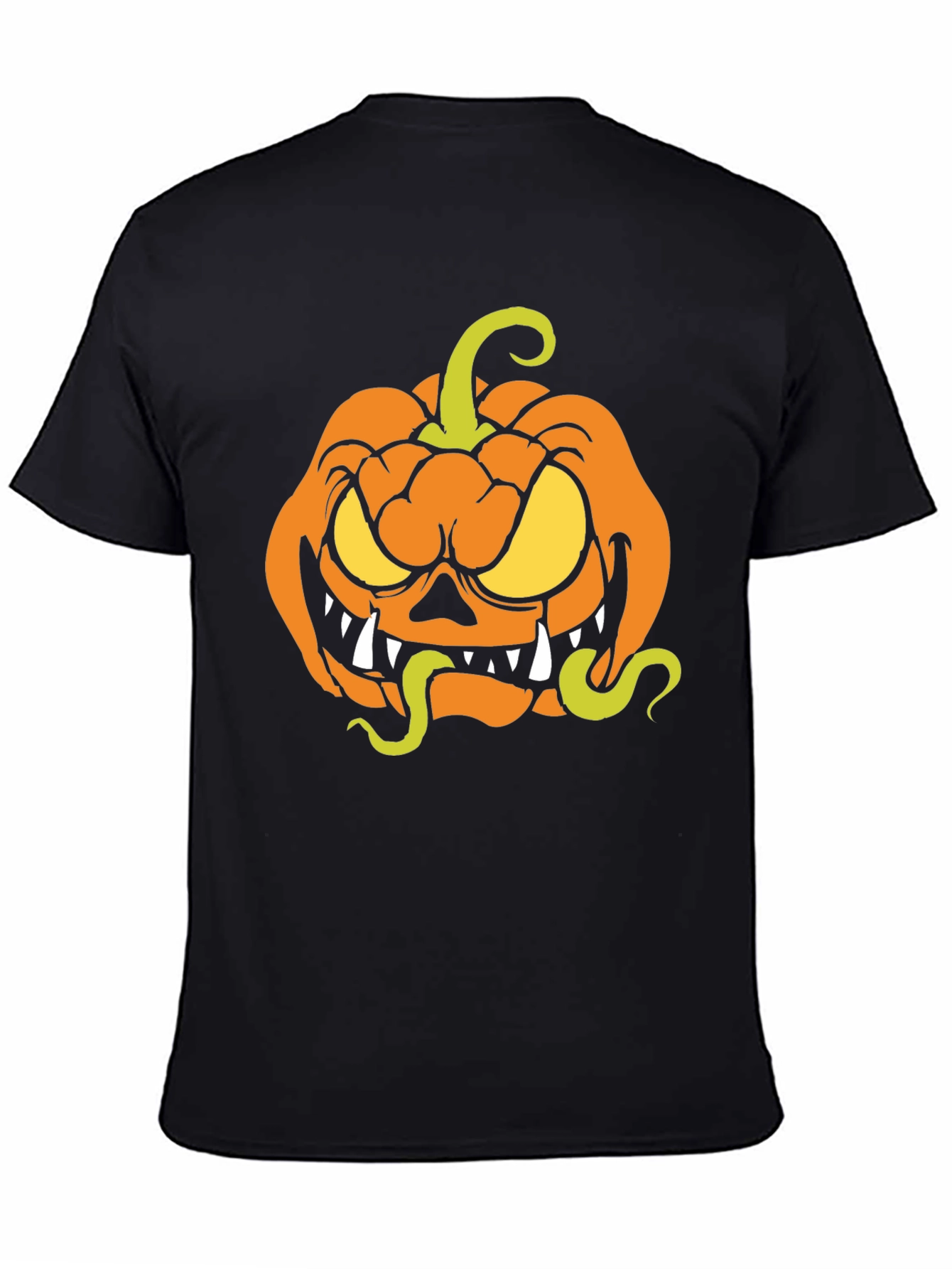 Halloween Pumpkin T-Shirt - Spooky Cartoon Design