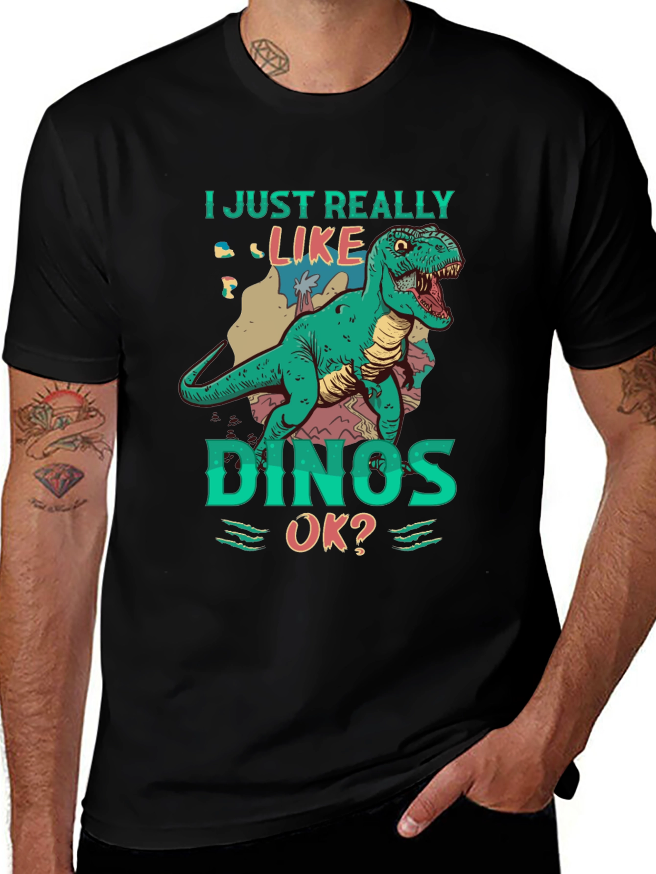 Dino Lover T-Shirt - I Just Really Like Dinos