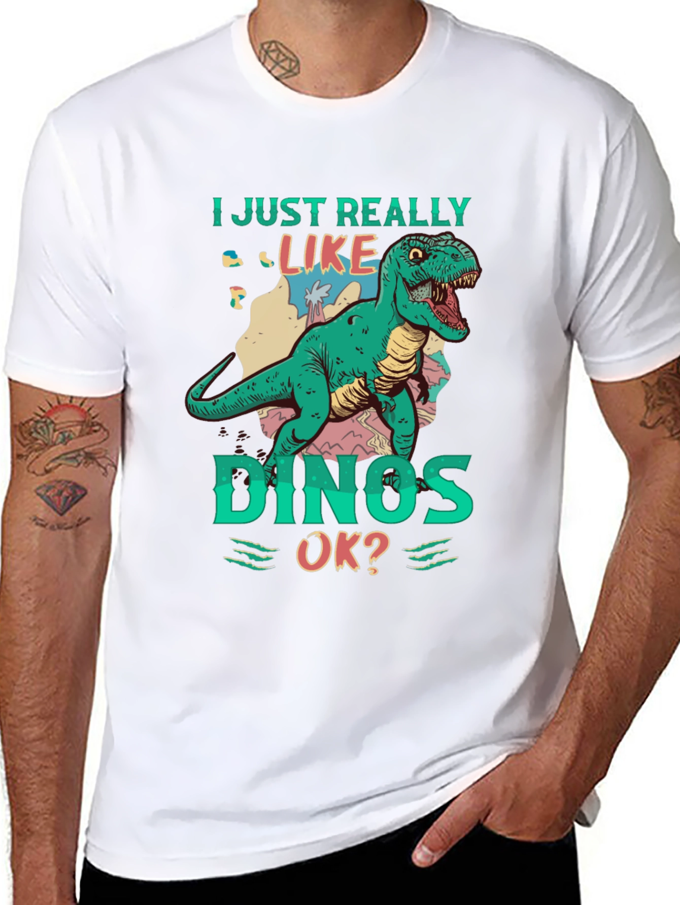 Dino Lover T-Shirt - I Just Really Like Dinos