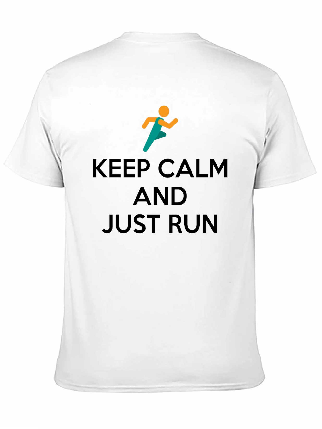 Keep Calm and Just Run Graphic T-Shirt
