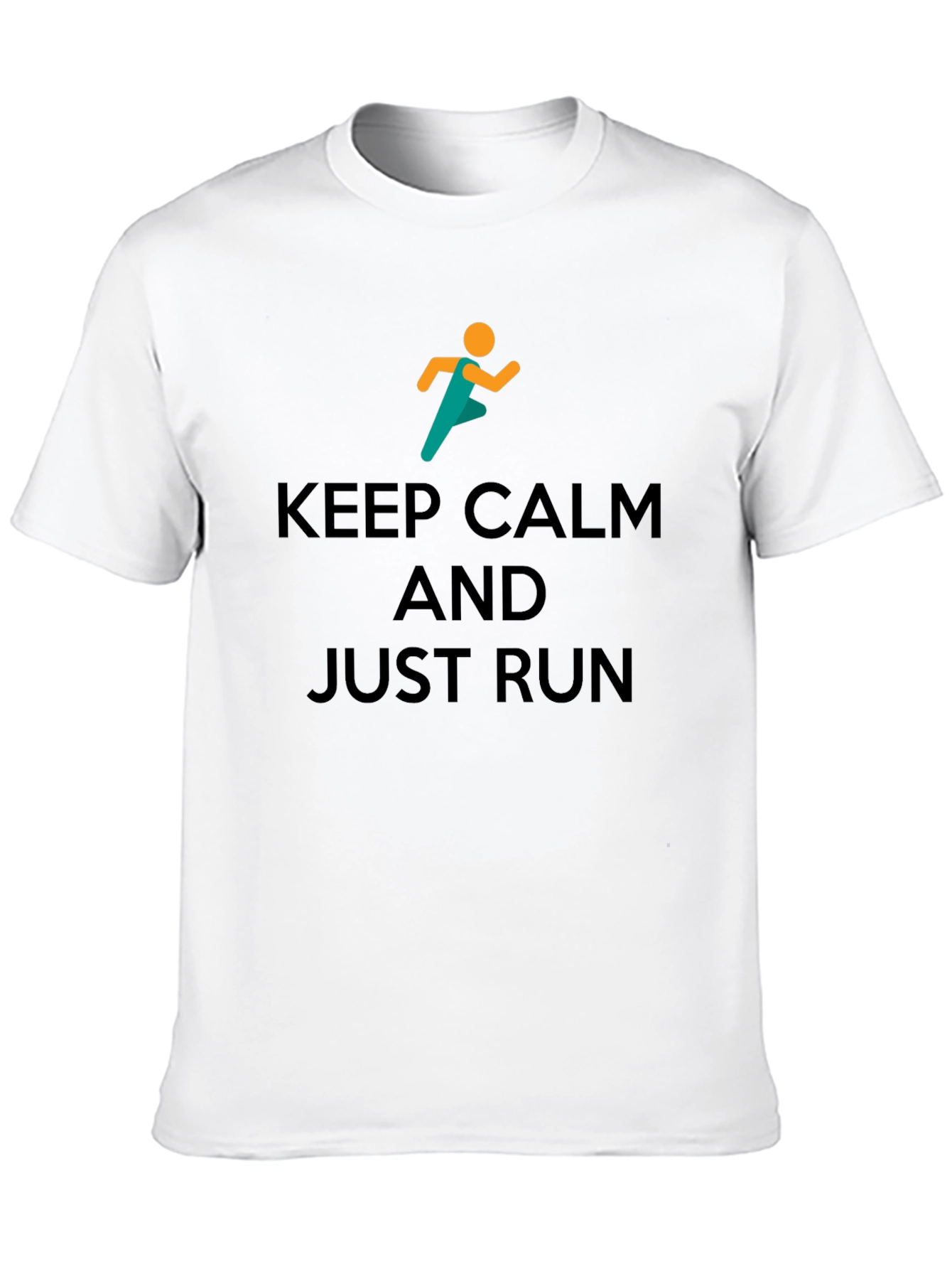 Keep Calm and Just Run Graphic T-Shirt