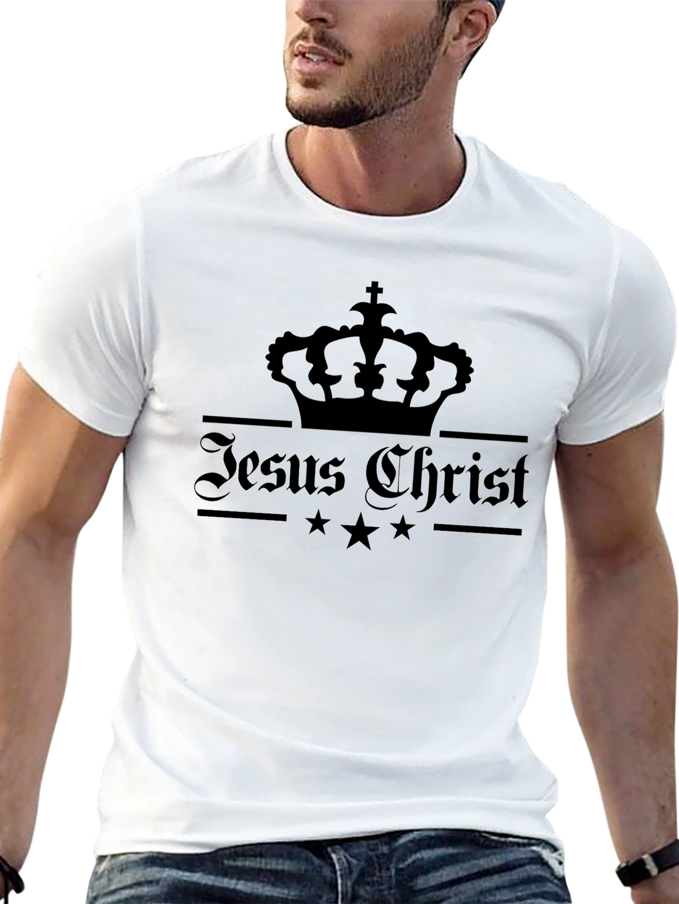 Jesus Christ Crown Graphic T-Shirt