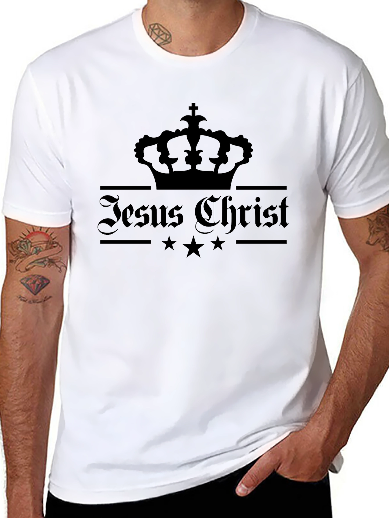 Jesus Christ Crown Graphic T-Shirt