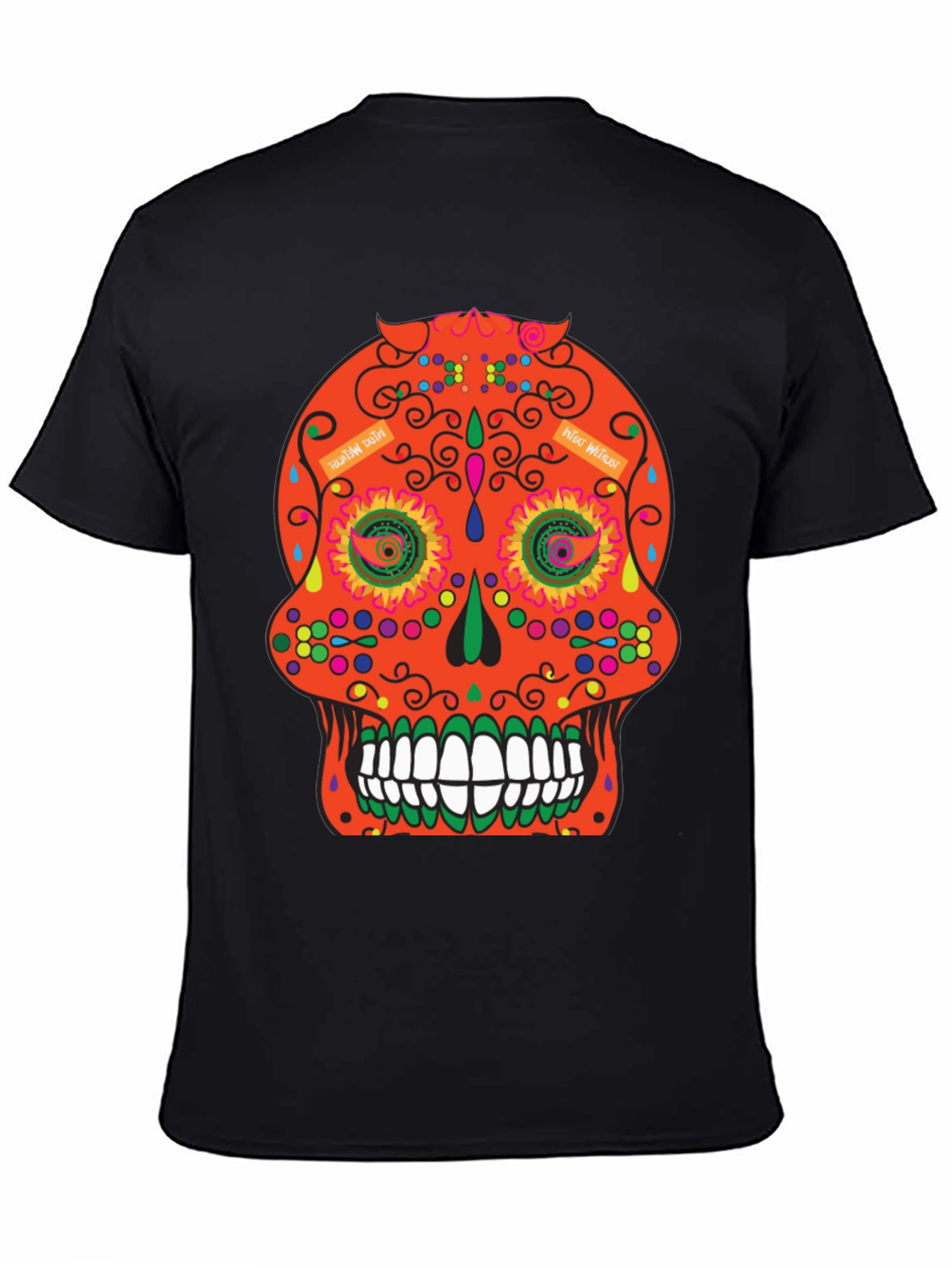 Day of the Dead Sugar Skull T-Shirt - Black