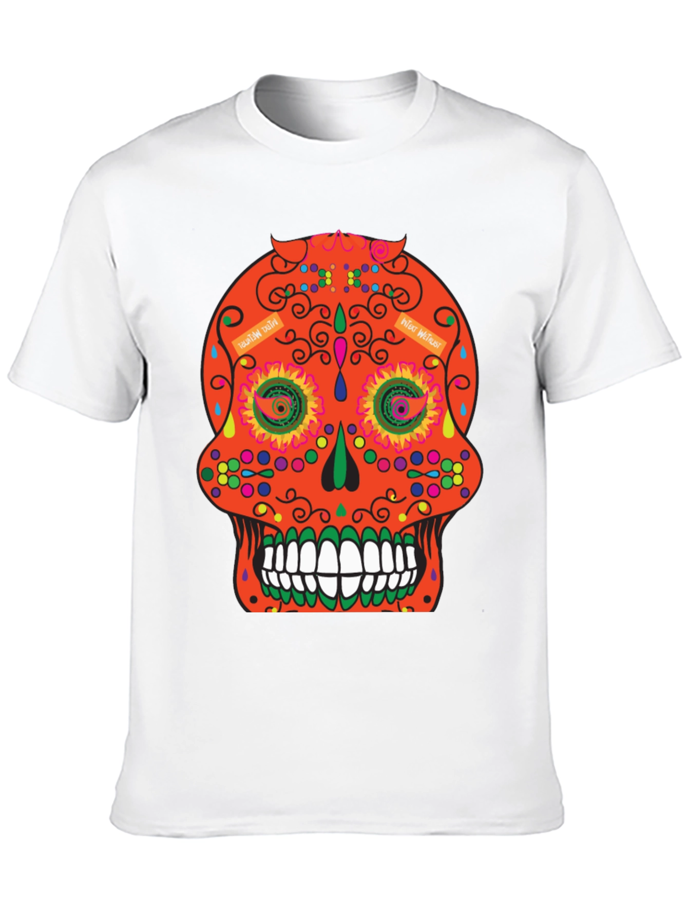 Day of the Dead Sugar Skull T-Shirt - Black