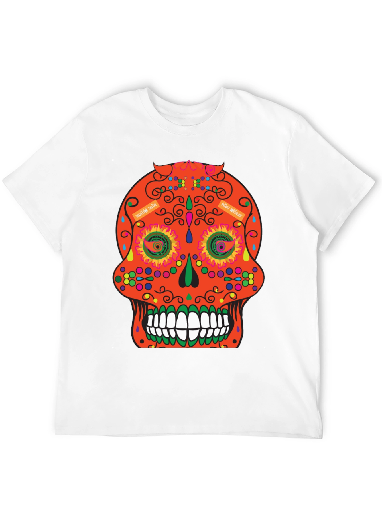 Day of the Dead Sugar Skull T-Shirt - Black