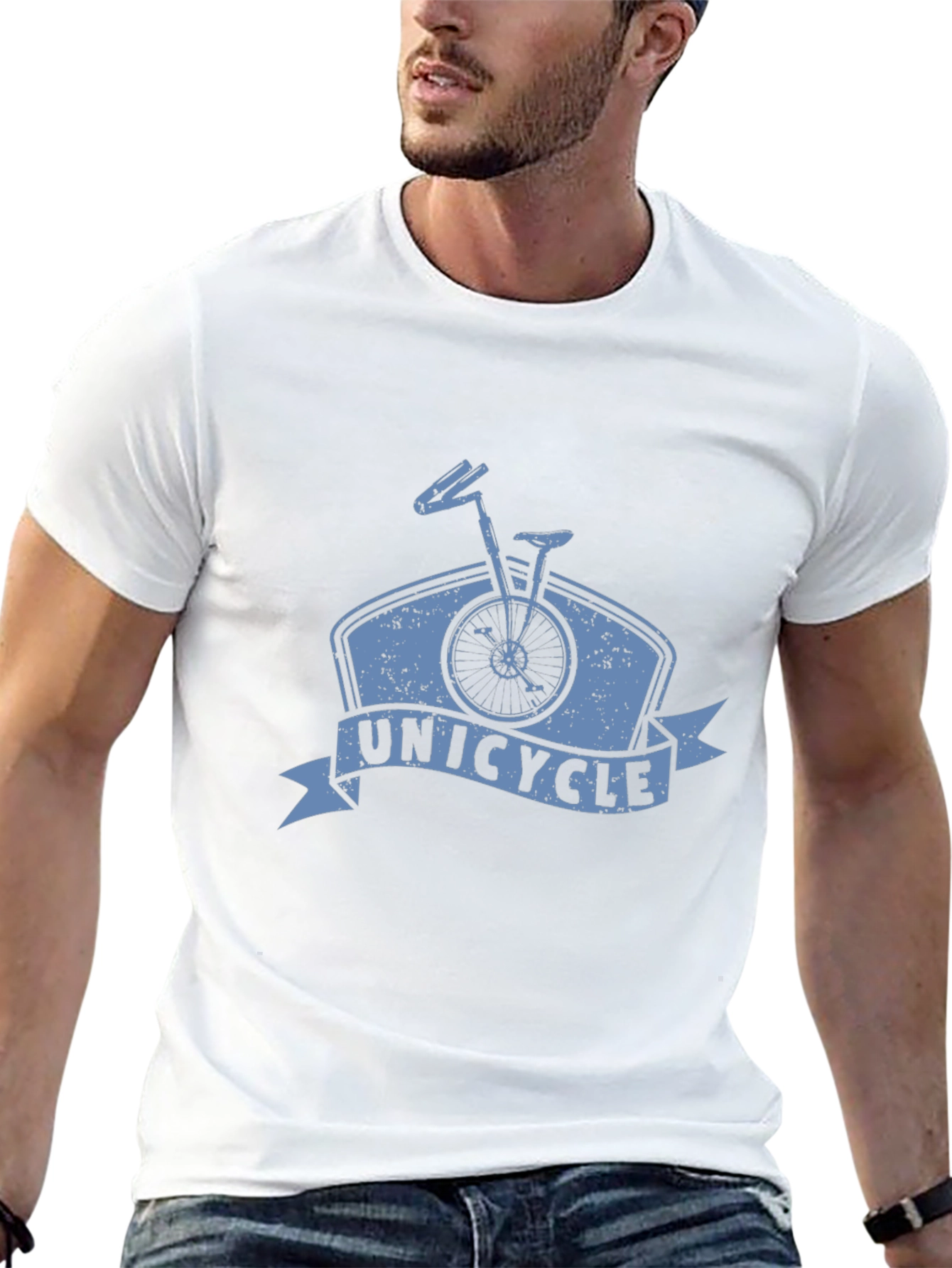 Unicycle Graphic Tee - Cool Retro Style