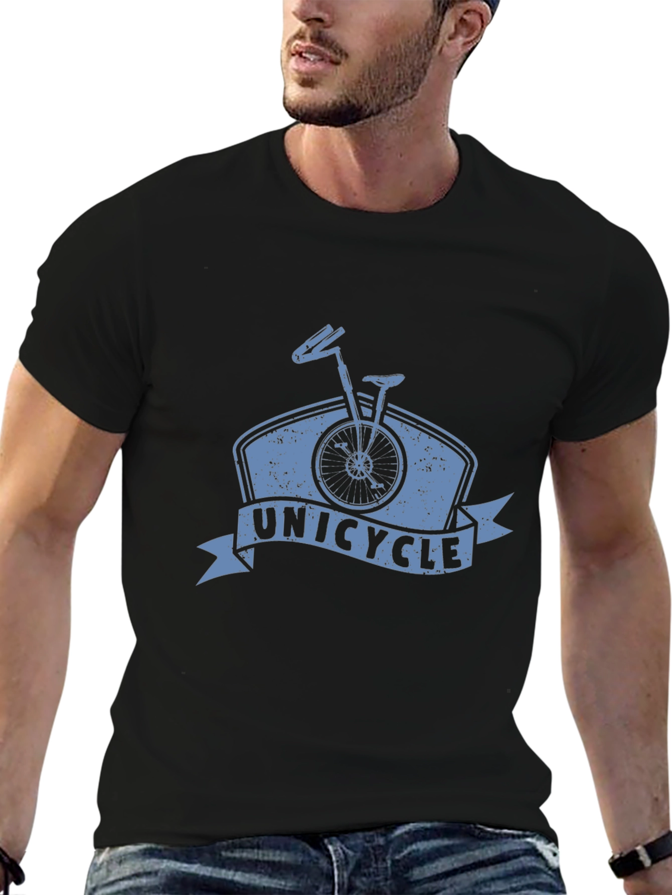 Unicycle Graphic Tee - Cool Retro Style