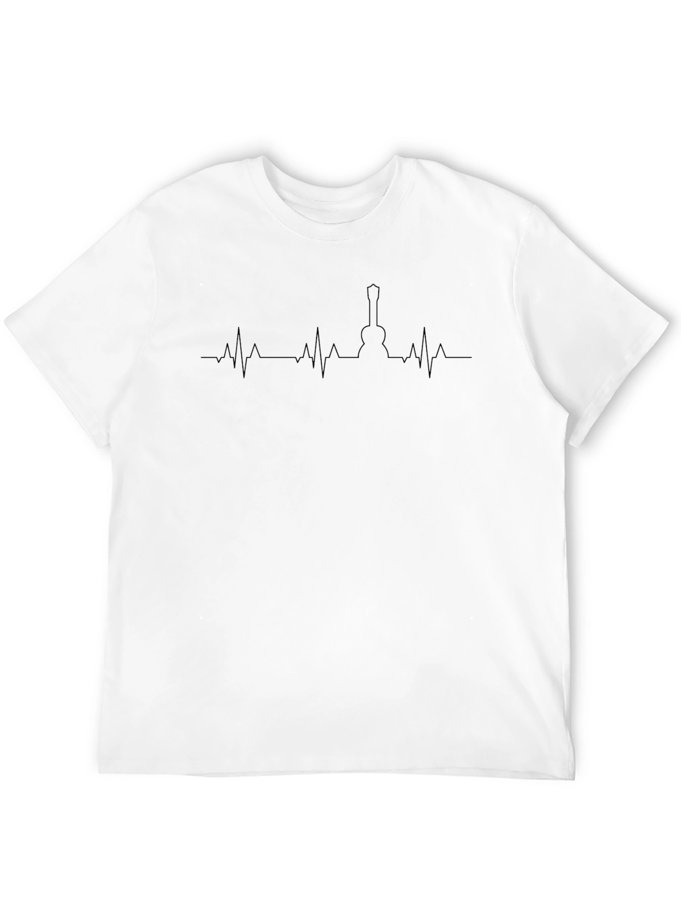 Guitar Heartbeat Graphic Tee - Music Lover Shirt