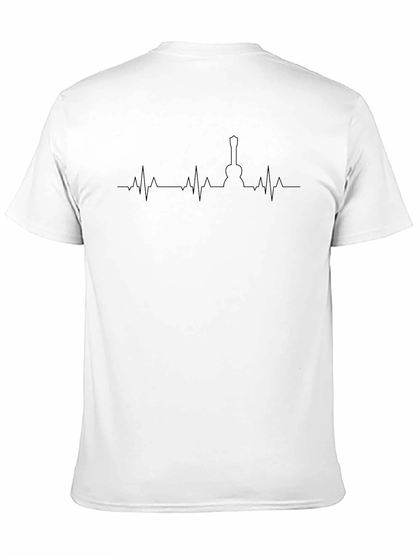 Guitar Heartbeat Graphic Tee - Music Lover Shirt