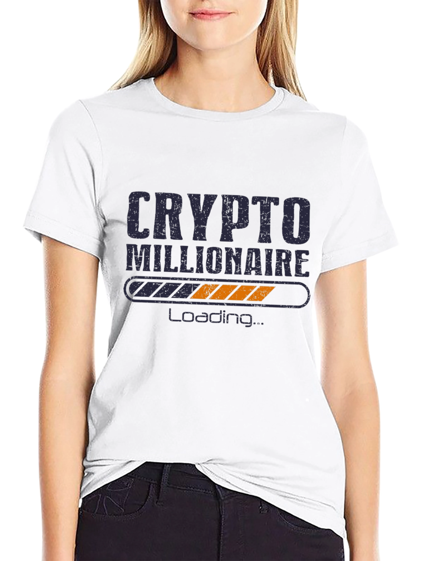 Crypto Millionaire Loading Black T-Shirt