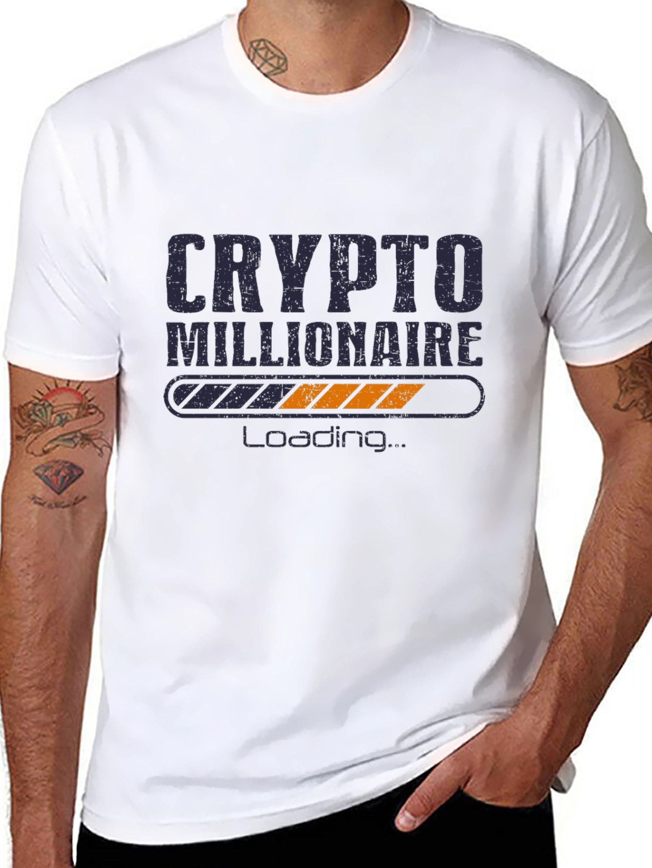 Crypto Millionaire Loading Black T-Shirt