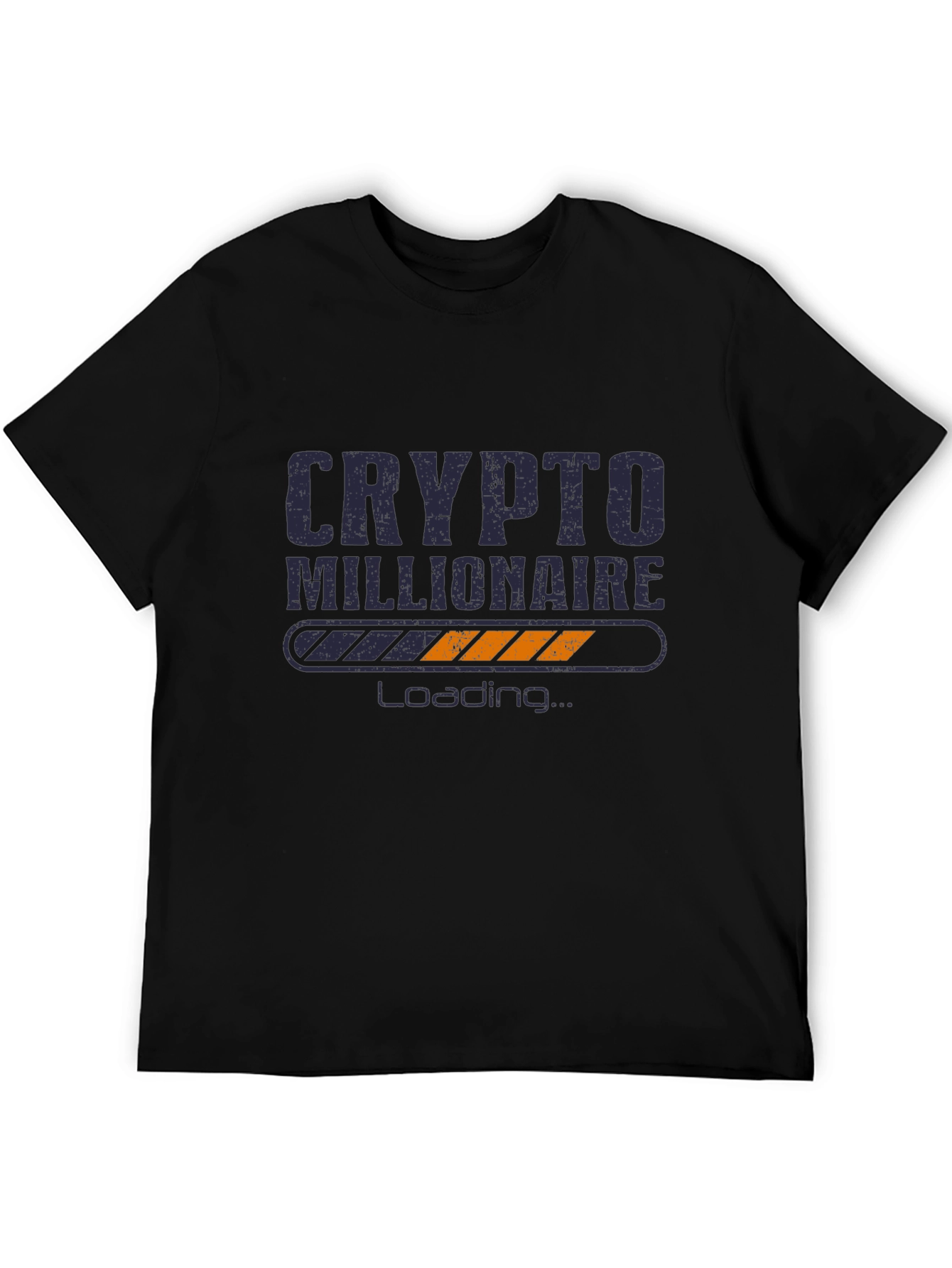 Crypto Millionaire Loading Black T-Shirt