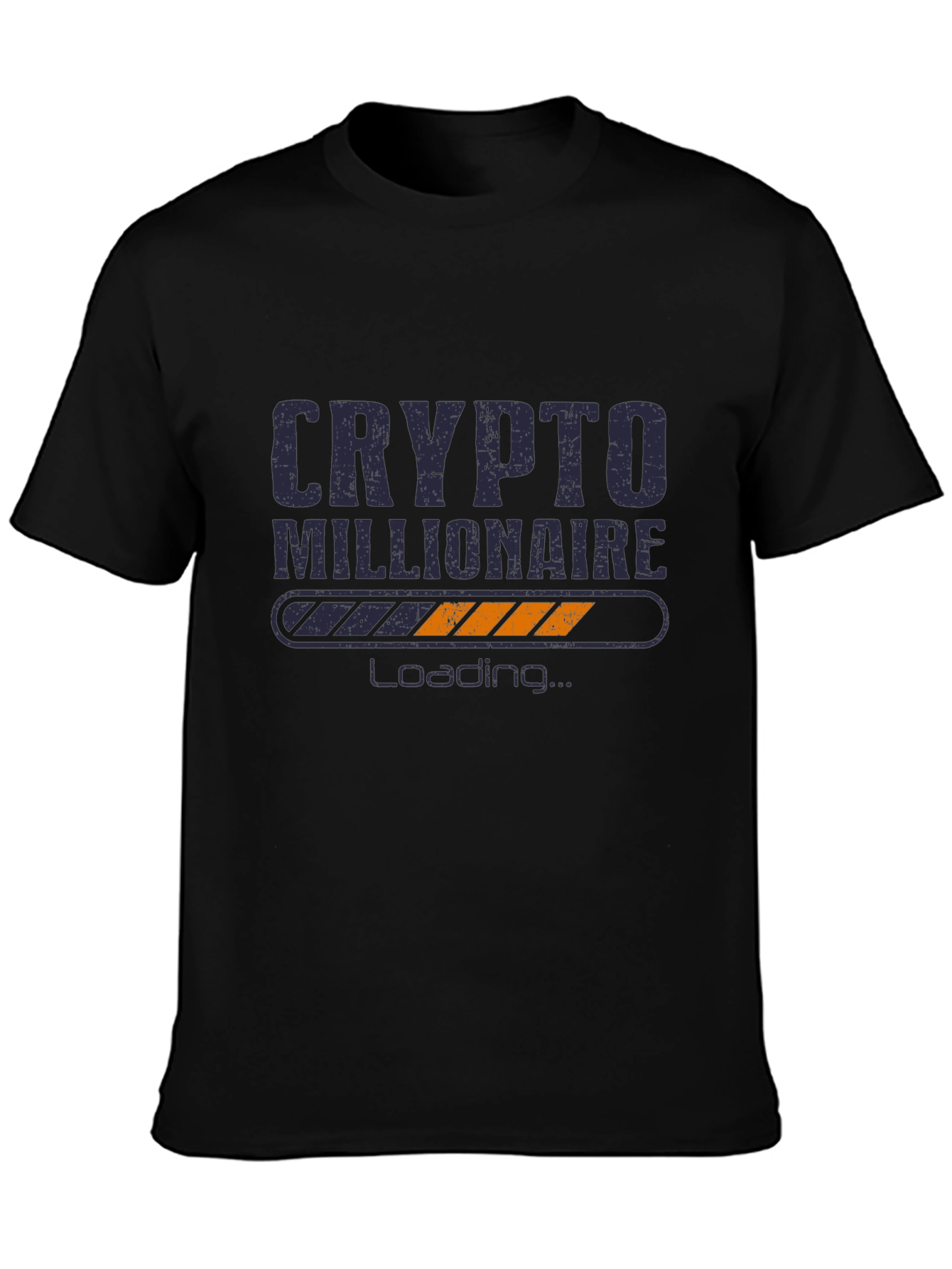 Crypto Millionaire Loading Black T-Shirt