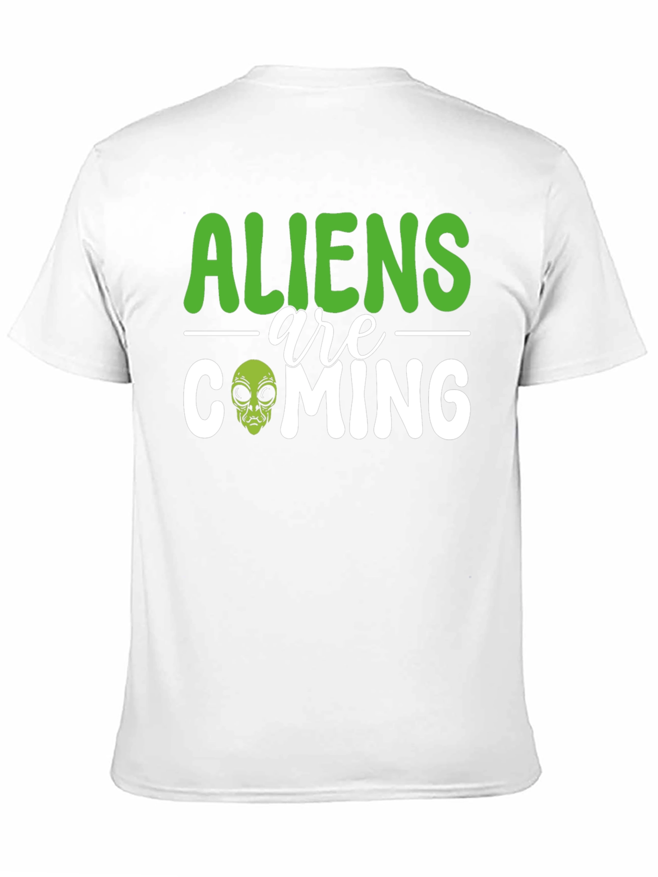 Aliens Are Coming Graphic T-Shirt - Black Cotton Tee