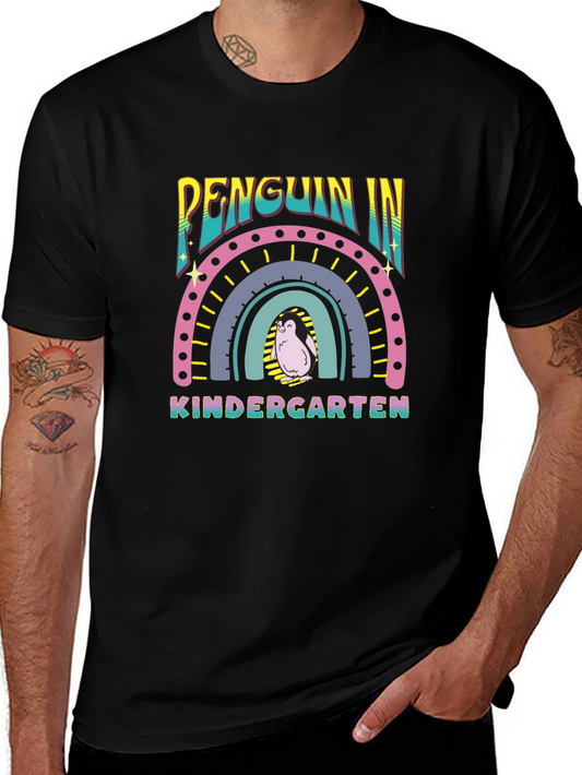 Penguin Kindergarten Rainbow T-Shirt