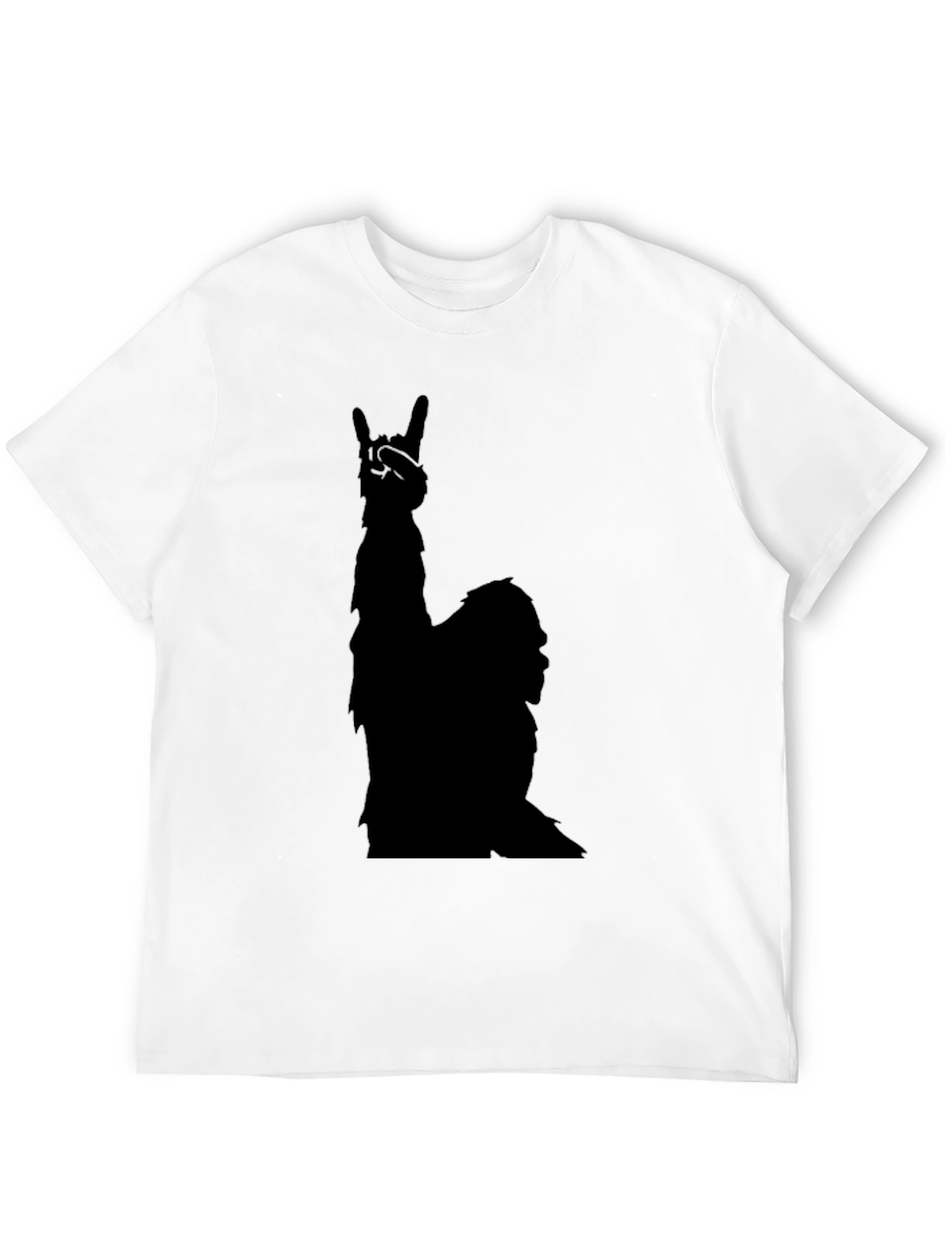Rock On Llama Black T-Shirt