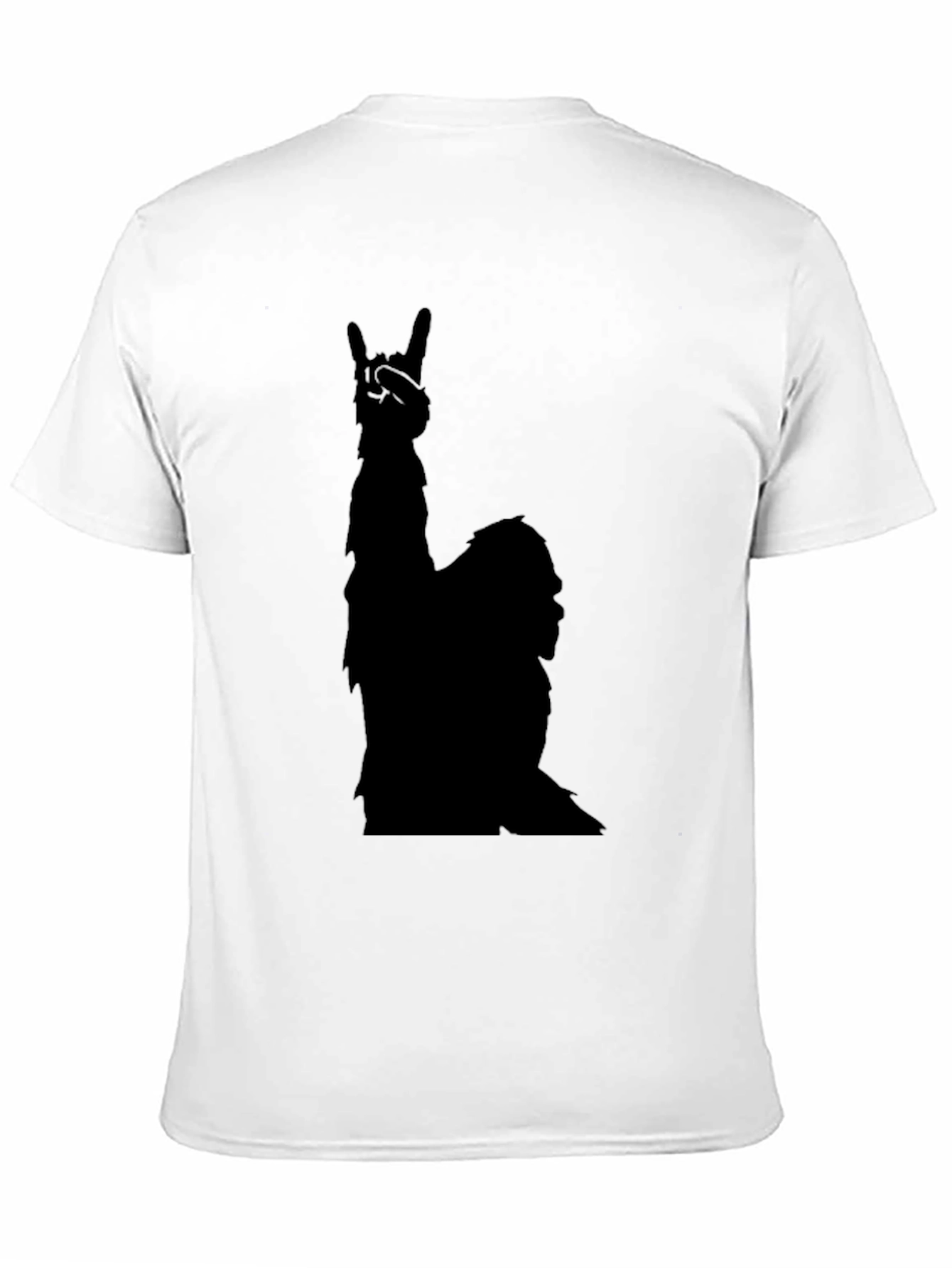 Rock On Llama Black T-Shirt