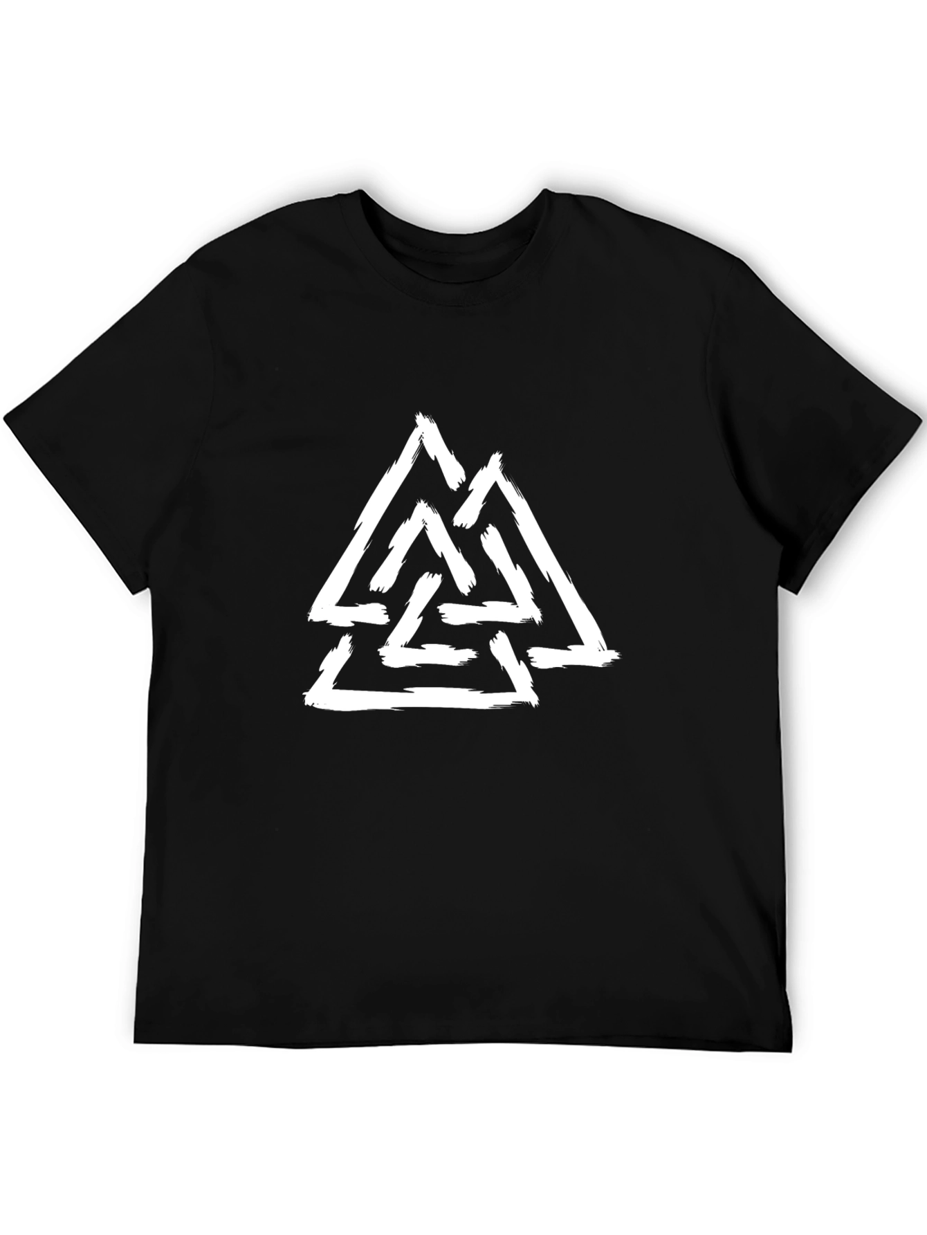 Valknut Viking Symbol Black T-Shirt