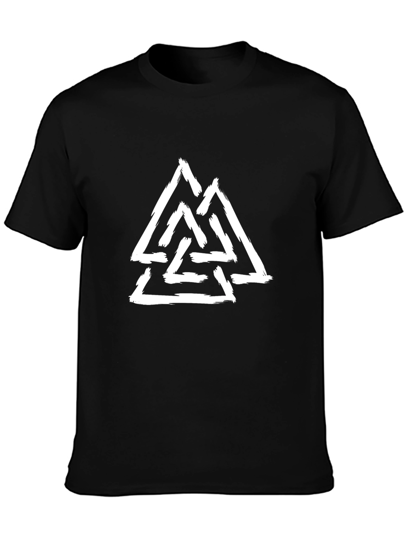 Valknut Viking Symbol Black T-Shirt