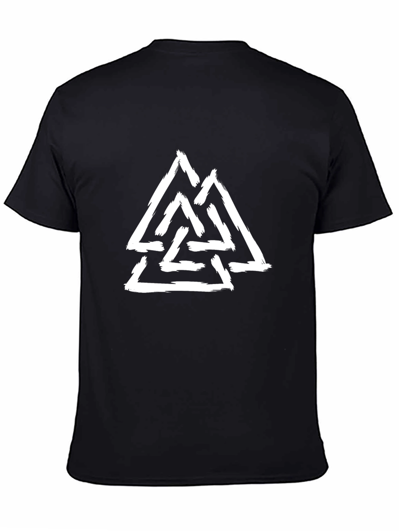 Valknut Viking Symbol Black T-Shirt
