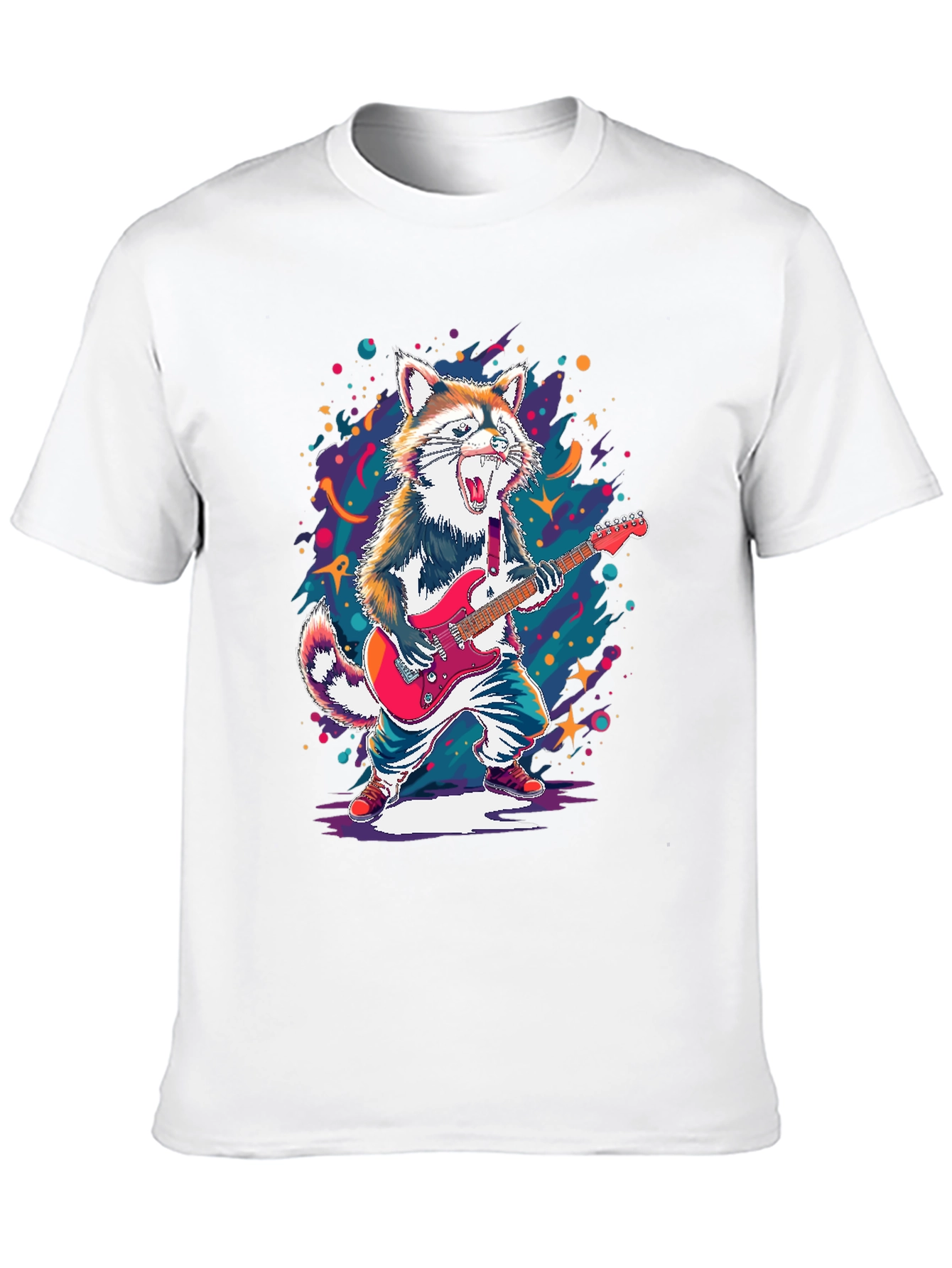 Rockin Raccoon Graphic Tee - Black