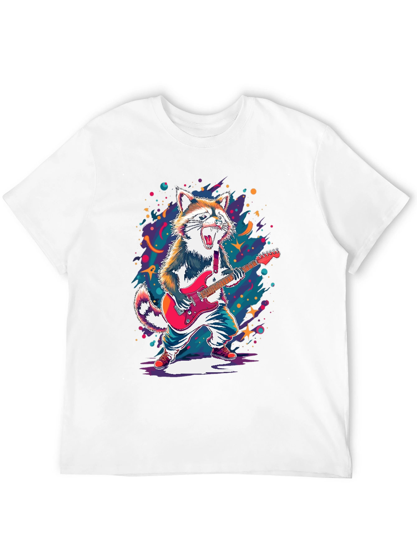 Rockin Raccoon Graphic Tee - Black