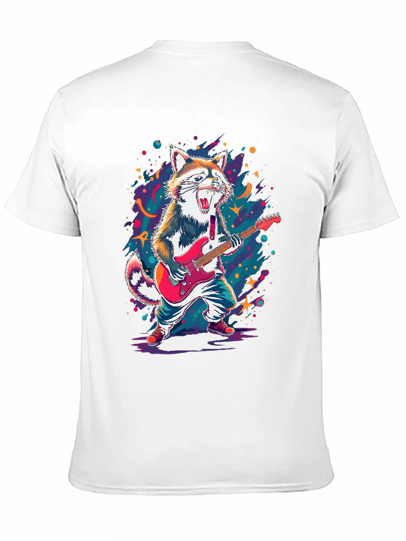 Rockin Raccoon Graphic Tee - Black