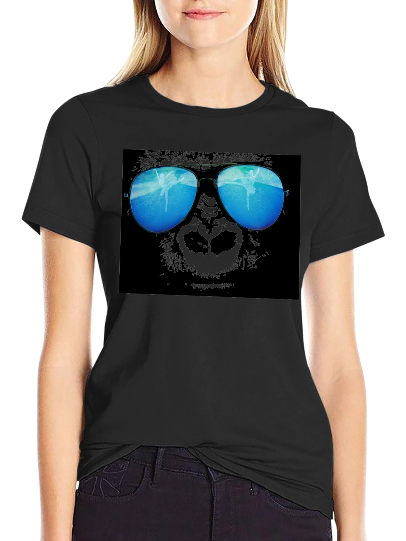 Cool Gorilla Shades Graphic T-Shirt