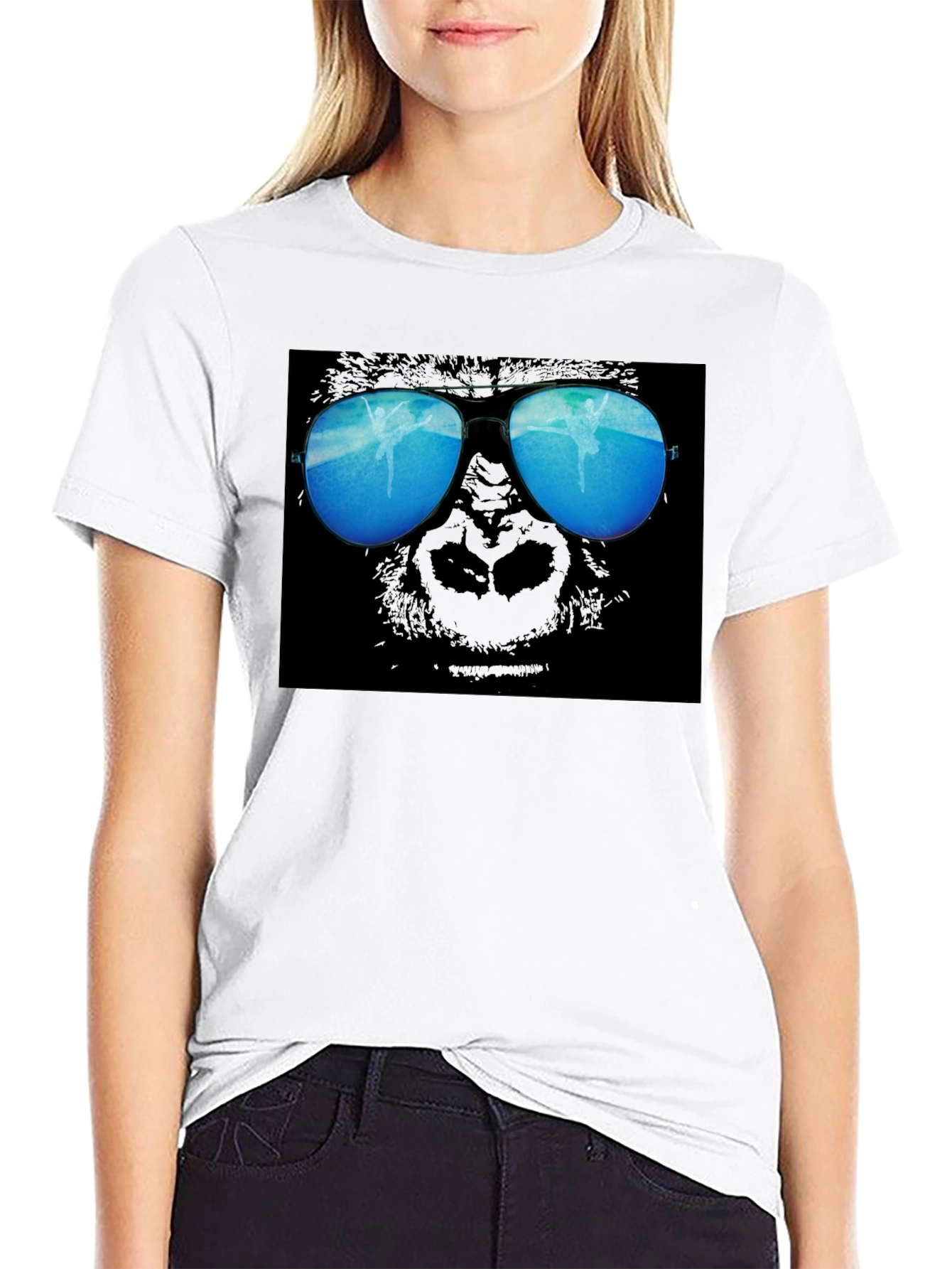 Cool Gorilla Shades Graphic T-Shirt