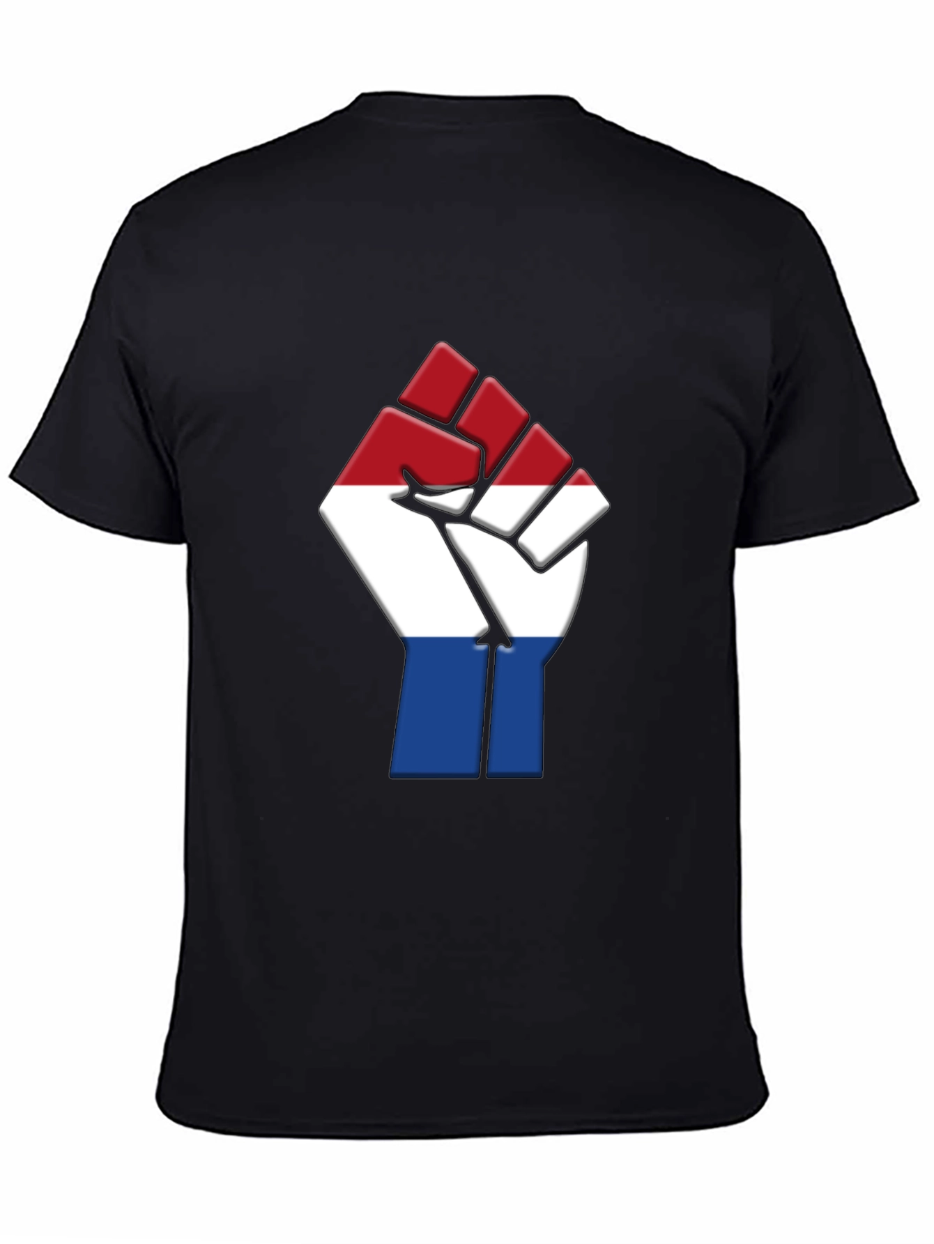 Netherlands Flag Fist T-Shirt - Black Pride Tee