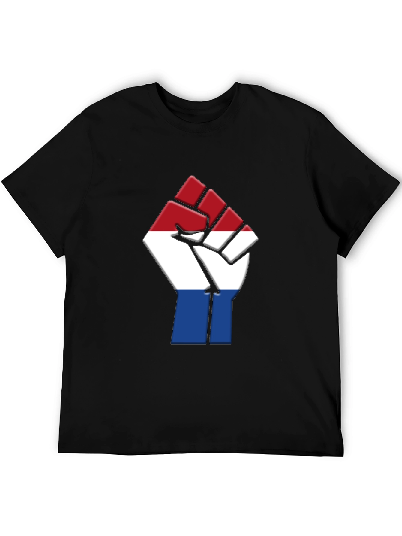 Netherlands Flag Fist T-Shirt - Black Pride Tee