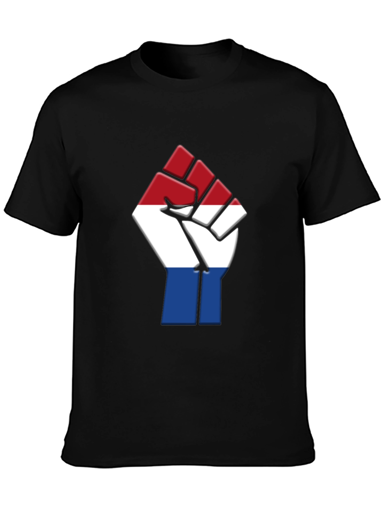Netherlands Flag Fist T-Shirt - Black Pride Tee