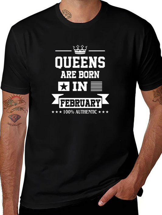 Queens Born in February Graphic T-Shirt